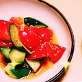 rocky6969's cooksnap of when they made トマトときゅうりの中華サラダ.