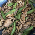 クックQC622G☆'s cooksnap of when they made ヘルシー☆豚こまと絹さやのカレー炒め.
