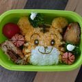 kMs14's cooksnap of when they made ハロウィンなしまじろうおにぎり✿キャラ弁.