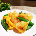 mami＊s's cooksnap of when they made お弁当に♪エビと卵のふんわり塩麹炒め.