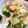 まな_mana's cooksnap of when they made ダイエット！キュウリとシーフードの夏炒め.