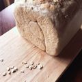 喜八＆Hacchi's cooksnap of when they made くるみとオートミールのサンドイッチパン.