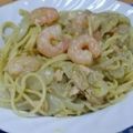ゆっかポン's cooksnap of when they made 鶏とシーフードのほうれん草クリームパスタ.