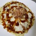 ねこのガストン's cooksnap of when they made 濃厚チーズのお好み焼き.