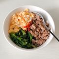 ハナのハナ's cooksnap of when they made ツナそぼろの三色丼.