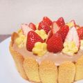 ＋azuki＋'s cooksnap of when they made ♡デコレーションケーキ♡.