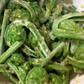 マジュマジュ's cooksnap of when they made 簡単！山菜 こごみのゴママヨネーズ和え♪.