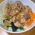 タマゴとお肉とパン's cooksnap of when they made ナムルと豚バラのビビンバ丼.
