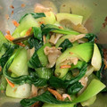 yysakura's cooksnap of when they made ちんげん菜とザーサイの和えもの.