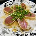 marian★★'s cooksnap of when they made お刺身より美味しい☆びんちょう鮪のたたき.