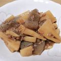 くぅちゃん0218's cooksnap of when they made ほっこり☆竹の子とコンニャクのそぼろあん.