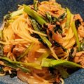 シェフなみく's cooksnap of when they made 簡単満足☆ツナと塩昆布の和風パスタ♩.