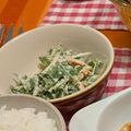 Iris77☆彡☆彡's cooksnap of when they made お豆腐で水菜が美味しいサラダ.