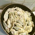 tUbouEats！'s cooksnap of when they made 羽根つき餃子.