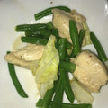 inunomomo's cooksnap of when they made 鶏むねとキャベツのさっぱりレモン炒め*･.