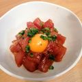 クックEVKKOB☆'s cooksnap of when they made 簡単！焼肉のタレでお刺身ユッケ.