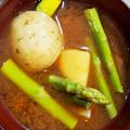 millajovo's cooksnap of when they made アスパラと新じゃがのバター風味お味噌汁.