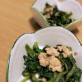 Sac’HiNa's cooksnap of when they made ☆ほうれん草の肉味噌和え☆.