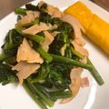 Tsukaaa's cooksnap of when they made ほうれん草とベーコンのガーリック炒め.