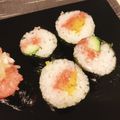 miwayon's cooksnap of when they made ☺カラフルでかわいい♪トロたく巻き寿司☺.