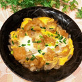 なつき☆ミ's cooksnap of when they made 鶏の唐揚げ残りで美味しい卵とじ.