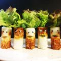 クックE5GLB1☆'s cooksnap of when they made キャラ弁に♡簡単ゆるかわ♡ちくわ三兄弟.