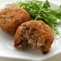kachimachi's cooksnap of when they made 無敵の和風メンチカツ.