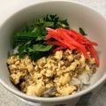 ☆すぬぴっぴ☆'s cooksnap of when they made 木綿豆腐と大豆ミンチの簡単そぼろ丼♪.