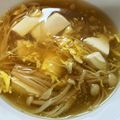 紅小雪's cooksnap of when they made えのき豆腐の生姜かき玉スープ.