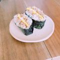to_mo_ka's cooksnap of when they made 牛肉炒めと卵のおにぎらず。お弁当にも。.