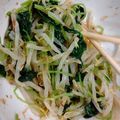 agak's cooksnap of when they made 簡単だけどウマ！三つ葉とモヤシのおひたし.