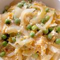 クルックー♫'s cooksnap of when they made 新玉ねぎとうすいえんどうの卵とじ.