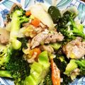 KimiキラMiku's cooksnap of when they made ブロッコリーと豚こまのねぎ塩からめ.
