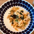 ここわ４２１'s cooksnap of when they made 沢庵キムチのチャーハン.