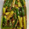 ベアークック's cooksnap of when they made 簡単キュウリ大量／ピリ辛ニンニク醤油漬け.