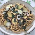 Susie845's cooksnap of when they made さつまいも・きのこ♪バター醤油和風パスタ.