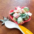 キャシーキャサリン's cooksnap of when they made 簡単☆お弁当に☆キュウリとカニカマサラダ.