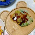 なめちゃん♪♪♪'s cooksnap of when they made 本日の幼児食✣長芋のお好み焼き.