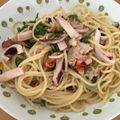 丘のタヌキちゃん's cooksnap of when they made イカとツナ缶のオイルソースパスタ.