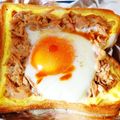 yukta's cooksnap of when they made 忙しい朝に！ツナたまトースト.