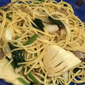 ま～り～ん's cooksnap of when they made ほうれん草とたけのこの和風パスタ.