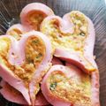 ちづるん☆'s cooksnap of when they made ハートのソーセージ卵焼き.