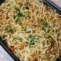 main73's cooksnap of when they made モヤシ鶏そぼろのうどん.