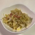 papikun's cooksnap of when they made キャベツとカニカマの塩ダレ炒め.