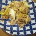 かくれー's cooksnap of when they made ポン酢で豚こまとキャベツの生姜焼き.