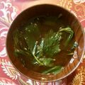 ブランディ's cooksnap of when they made これは美味しい　セロリ入りのみそ汁.