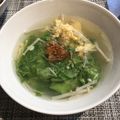 もぐとっぽ's cooksnap of when they made 梅とレタスが入ったふんわり卵の春雨スープ.