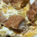 ★ほのどんママ★'s cooksnap of when they made チキンカツ リメイク☆カツとじ.