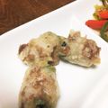 あんずてぃー☆'s cooksnap of when they made さくさくモチモチ＠生麩豚しそ巻きてんぷら.