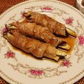 りとりり's cooksnap of when they made なすと豚肉の重ねロール♬.